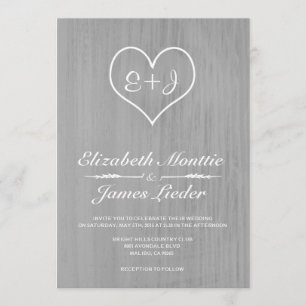 Silver Country Wedding Invitations