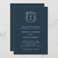 Silver Crest | Elegant Midnight Blue Wedding