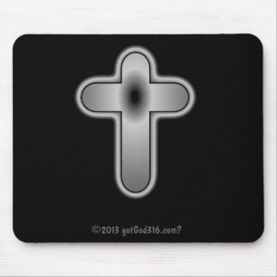 Silver Cross gotGod316.com? Mouse Pad