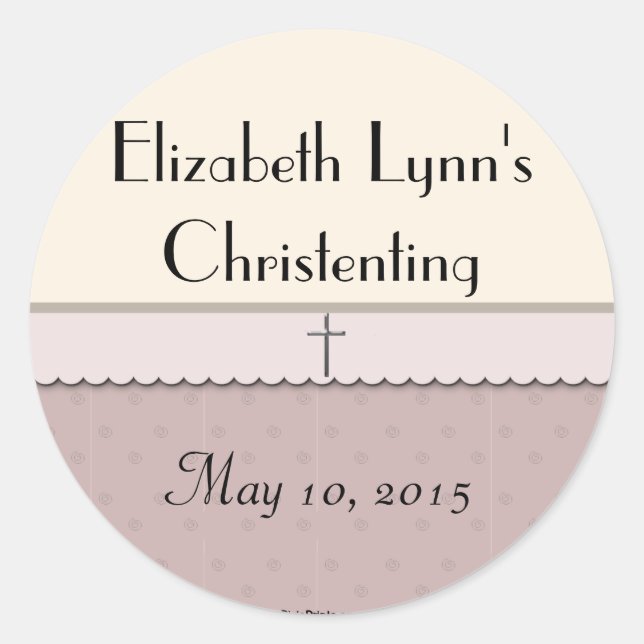 Silver Cross Sticker/Return Address Label (Front)