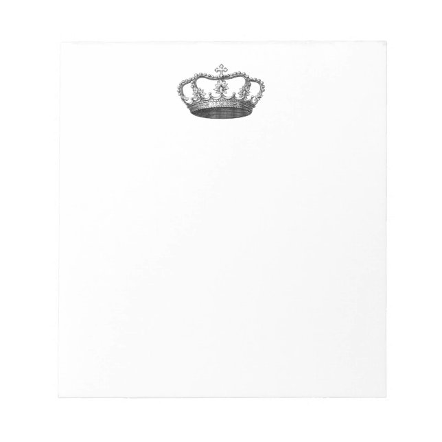 Silver Crown Gift Item You Personalize Notepad (Front)