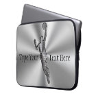 Silver Custom Laptop Sleeves 15, ADD Your TEXT