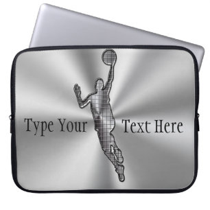 Silver Custom Laptop Sleeves 15,  ADD Your TEXT