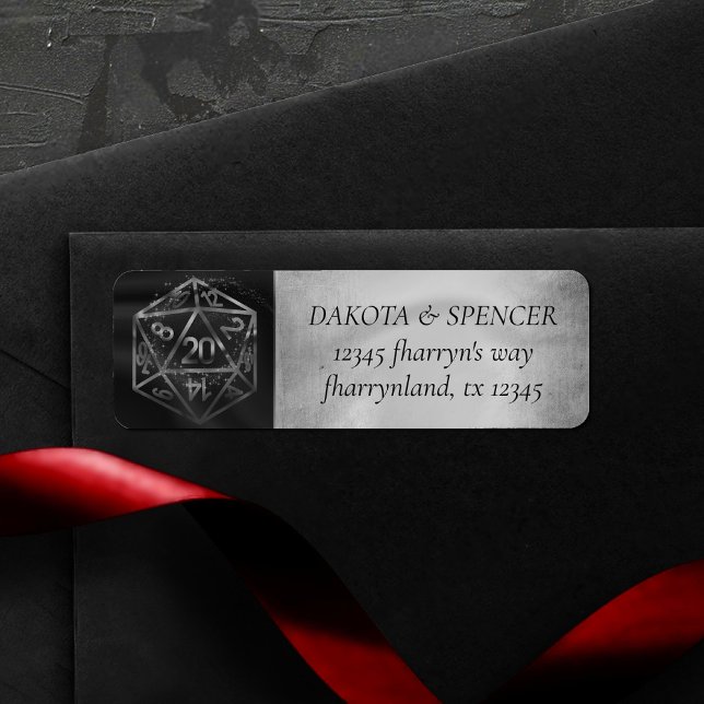 Silver D20 Crit | Role Player Dice Return Address (Creator Uploaded)