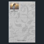 Silver Damask Wedding Anniversary Stationery<br><div class="desc">Lovely anniversary stationery personalize with the Anniversary Year and the couple's name. You may change the photo to one of the couple if you choose.</div>