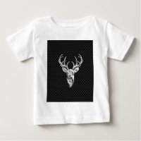 Silver Deer Buck on Carbon Fibre Style Decor