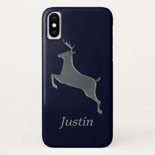 Silver Deer Personalized iPhone X Case