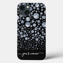 Silver Diamond Glitter Bling rhinestone