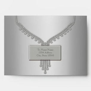 Silver Diamonds Silver Envelope