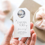 Silver Disco Ball Bridal Shower Thank You Gift Tags<br><div class="desc">With this elegant watercolor design,  this bridal shower collection is the perfect way to celebrate. Matching items available.</div>