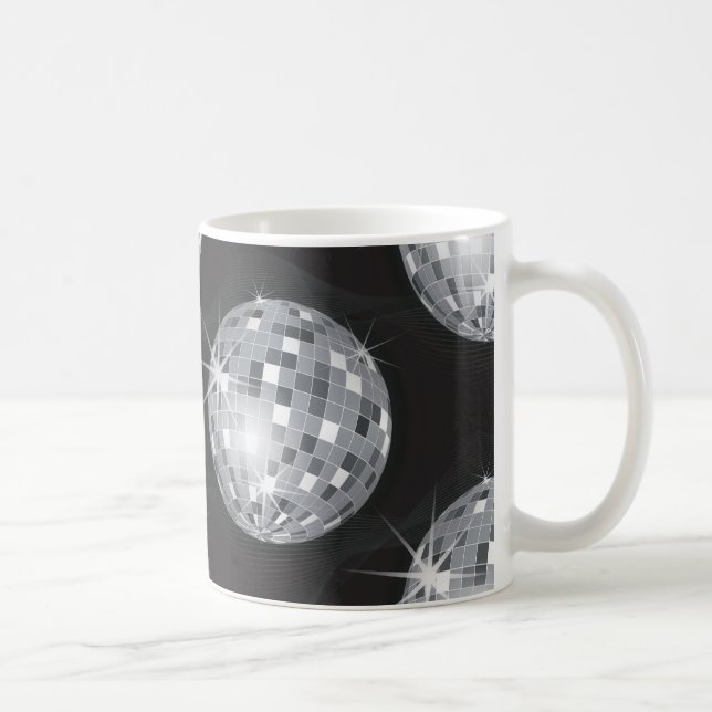 silver disco ball coffee mug (Right)