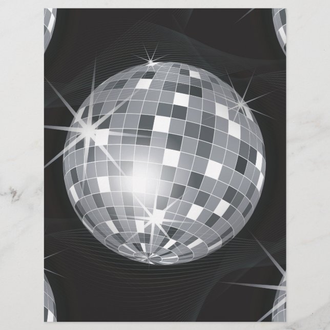 silver disco ball letterhead (Front)