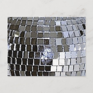 Silver Disco Ball Postcard