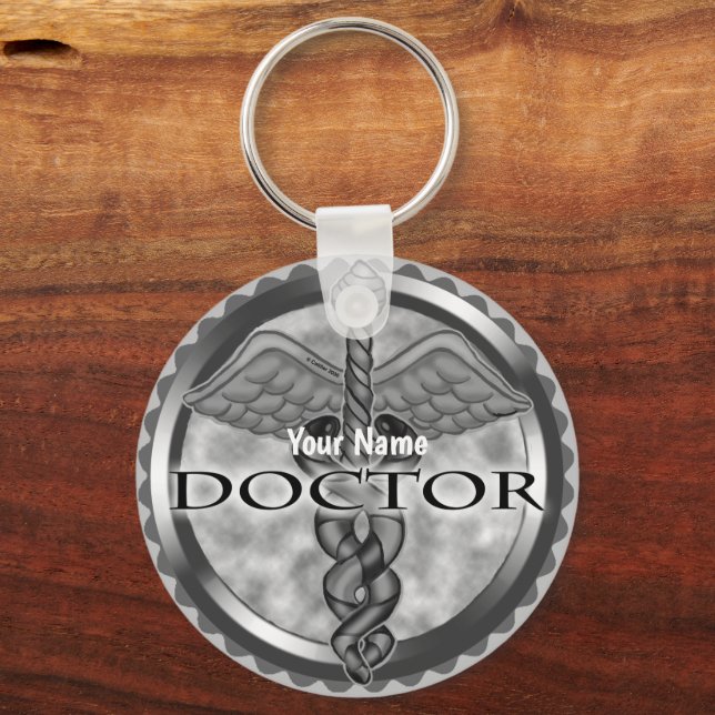 Silver doctor  keychain (Front)
