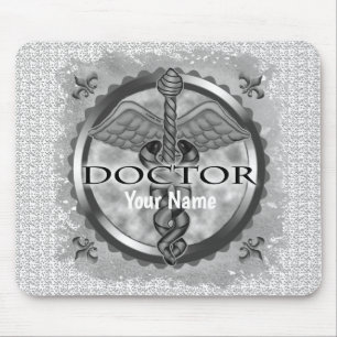Silver doctor mouse pad