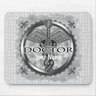 Silver doctor mouse pad