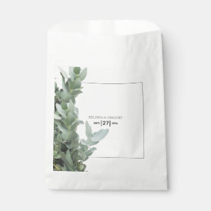 Silver Dollar Eucalyptus Wedding  Favour Bag