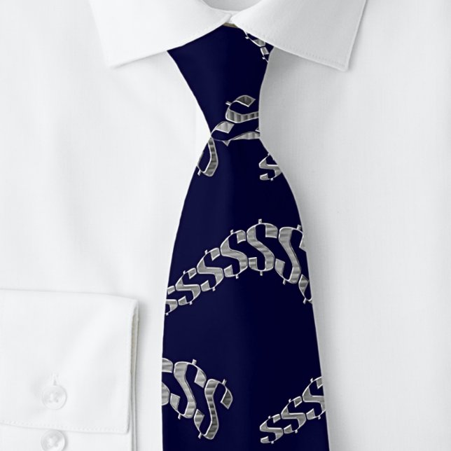 Silver Dollar Sign Icon Symbol Black  Tie (Creator Uploaded)