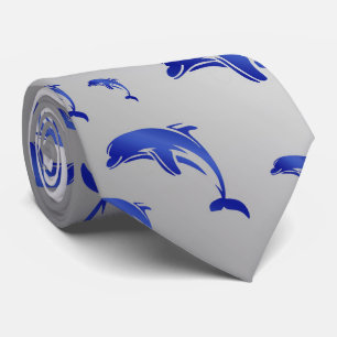 silver,dolphin, fish, nature, aquatic, design, tie