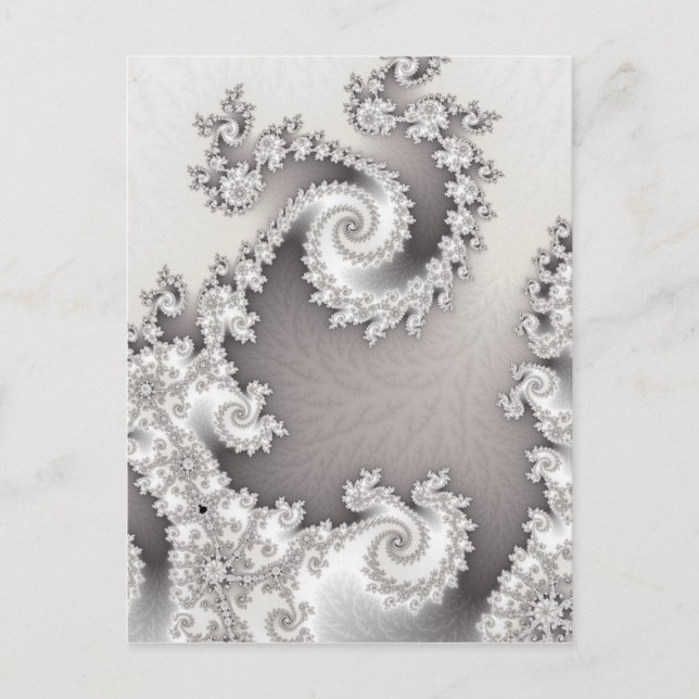 Silver Double Spiral Postcard (Front)