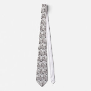 Silver Double Spiral Tie