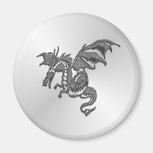 Silver Dragon Magnet (Front)