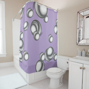 SILVER DROPS SHOWER CURTAIN!