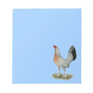 Silver Duckwing Game Hen Notepad