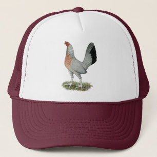 Silver Duckwing Game Hen Trucker Hat