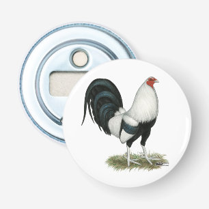 Silver Duckwing Gamecock Bottle Opener