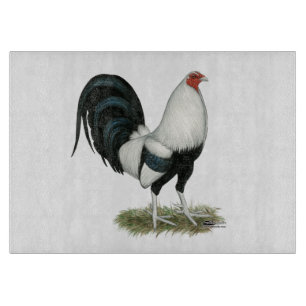 Silver Duckwing Gamecock Cutting Board
