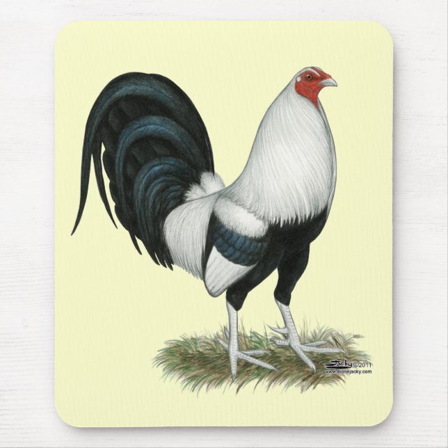 Silver Duckwing Gamecock Mouse Pad (Front)