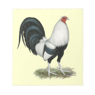 Silver Duckwing Gamecock Notepad