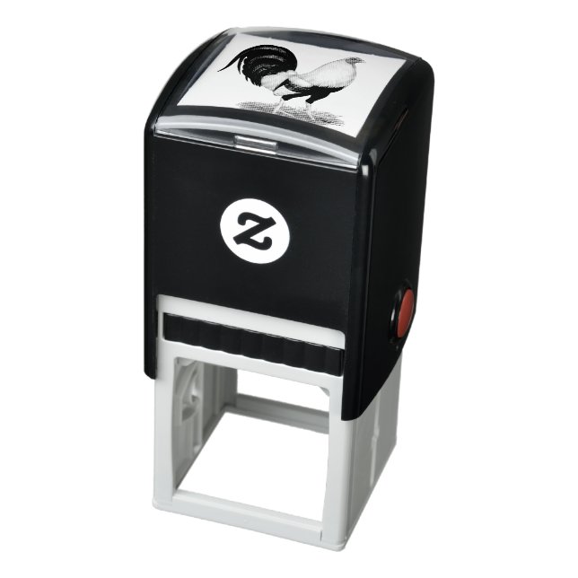 Silver Duckwing Gamecock Self-inking Stamp (Product)