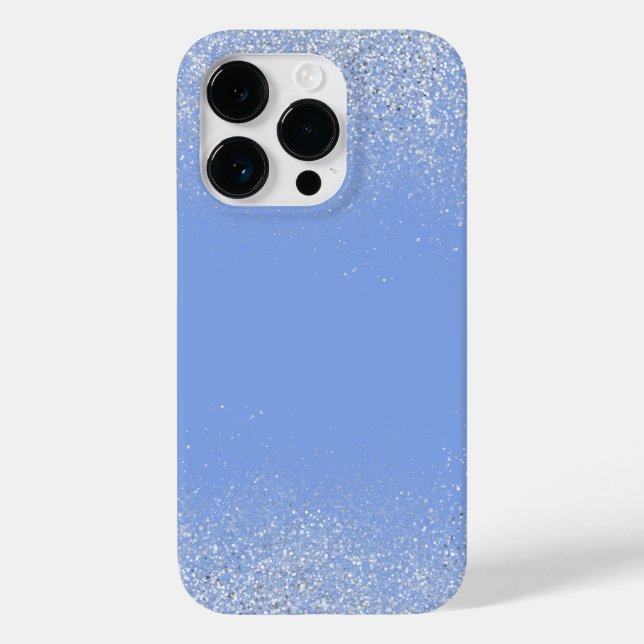 Silver Dust and Blue Phone Case (Back)