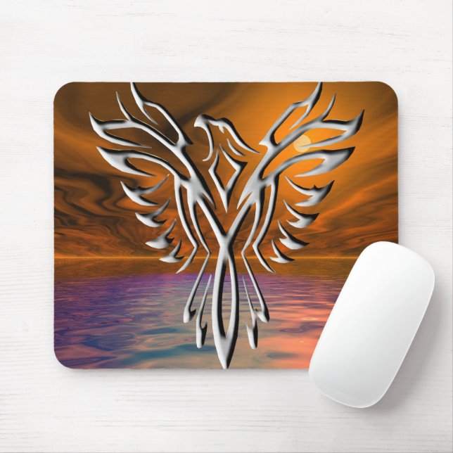 Silver Eagle Mouse Pad (With Mouse)