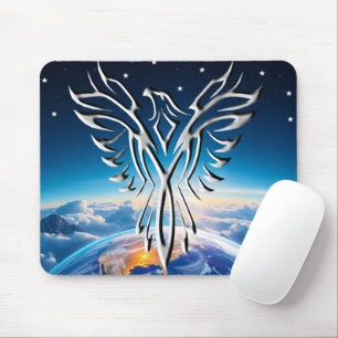 Silver Eagle Sunrise Mouse Pad
