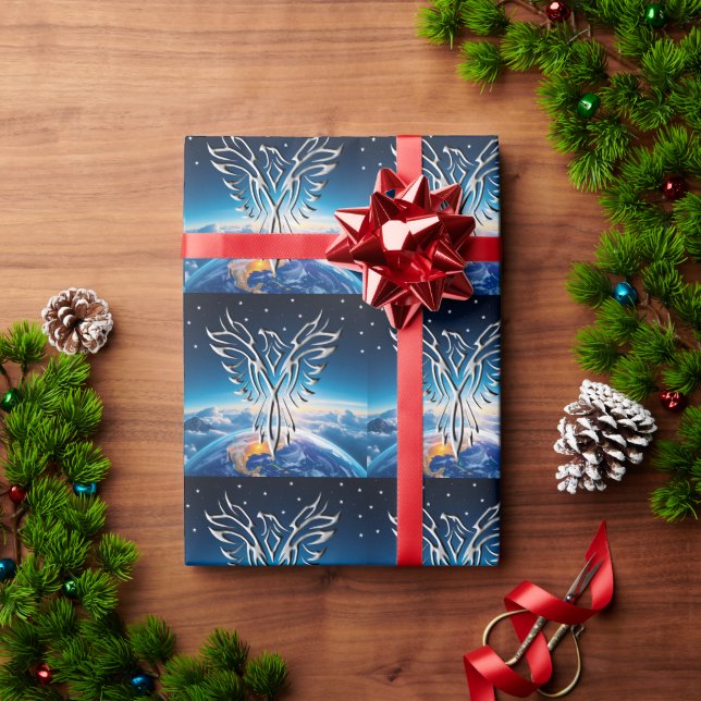 Silver Eagle Sunrise Wrapping Paper (Holiday Gift)