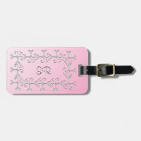 Silver Elegance Pink Personalized
