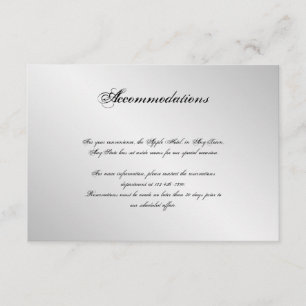 Silver Elegance Wedding Insert