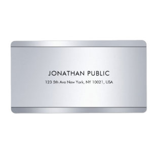 Silver Elegant Professional Shipping Address