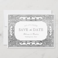 Silver elegant romantic ornate vintage wedding