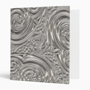 Silver elegant victorian art nouveau binder