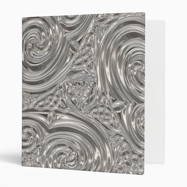 Silver elegant victorian art nouveau binder (Front/Inside)