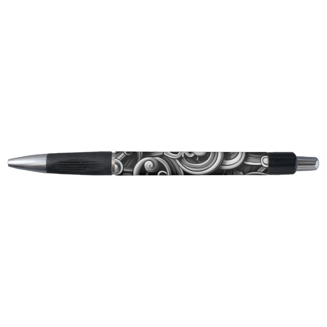 Silver Energy Swirls  Pen (Front)