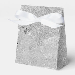 Silver Etched Hibiscus Flowers, Favour Gift Box