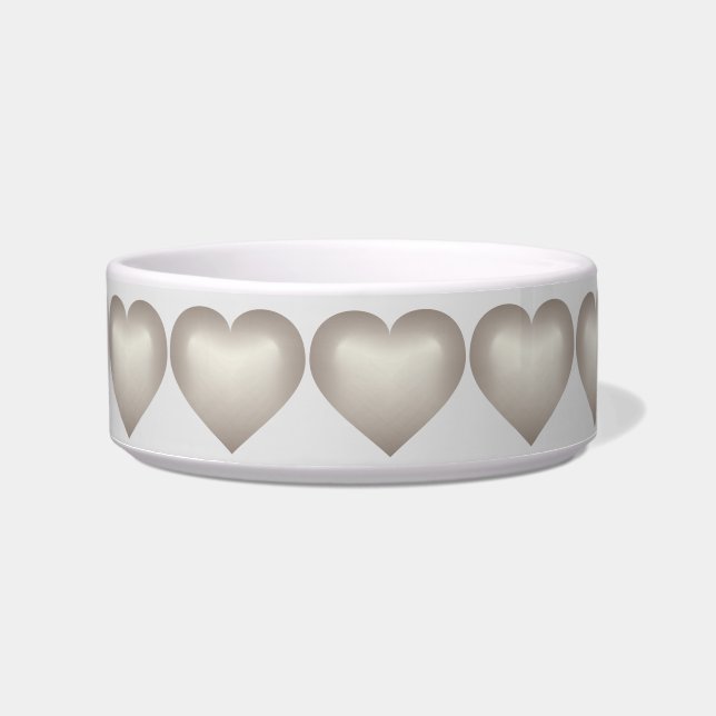 Silver fade heart  bowl (Front)