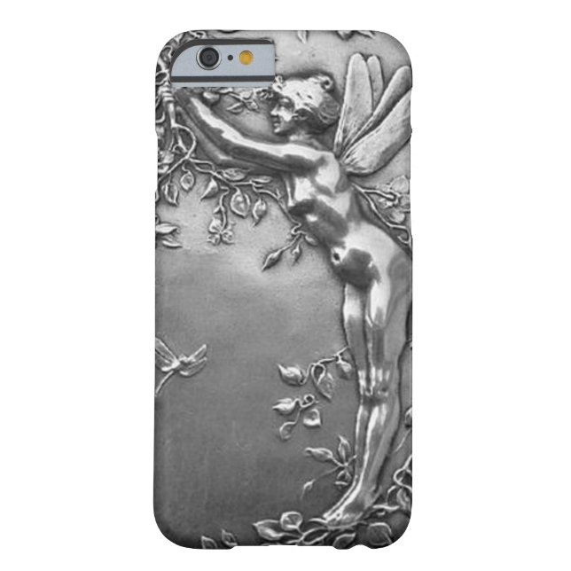 Silver Fairy Antique Art Nouveau Vintage Jewellery Case-Mate iPhone Case (Back)