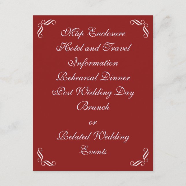 Silver Fairy Tale Enclosure Card (red) (Front)