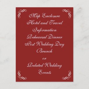 Silver Fairy Tale Enclosure Card (red)